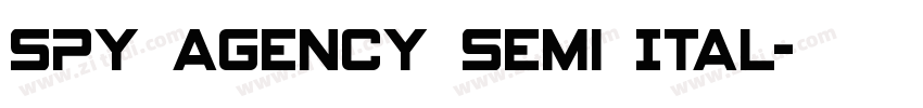 Spy Agency Semi Ital字体转换